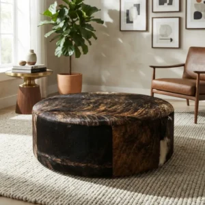 Ottoman en cuero